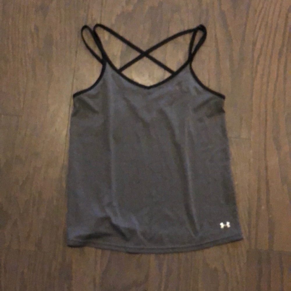 Gray Under Armour Workout tank